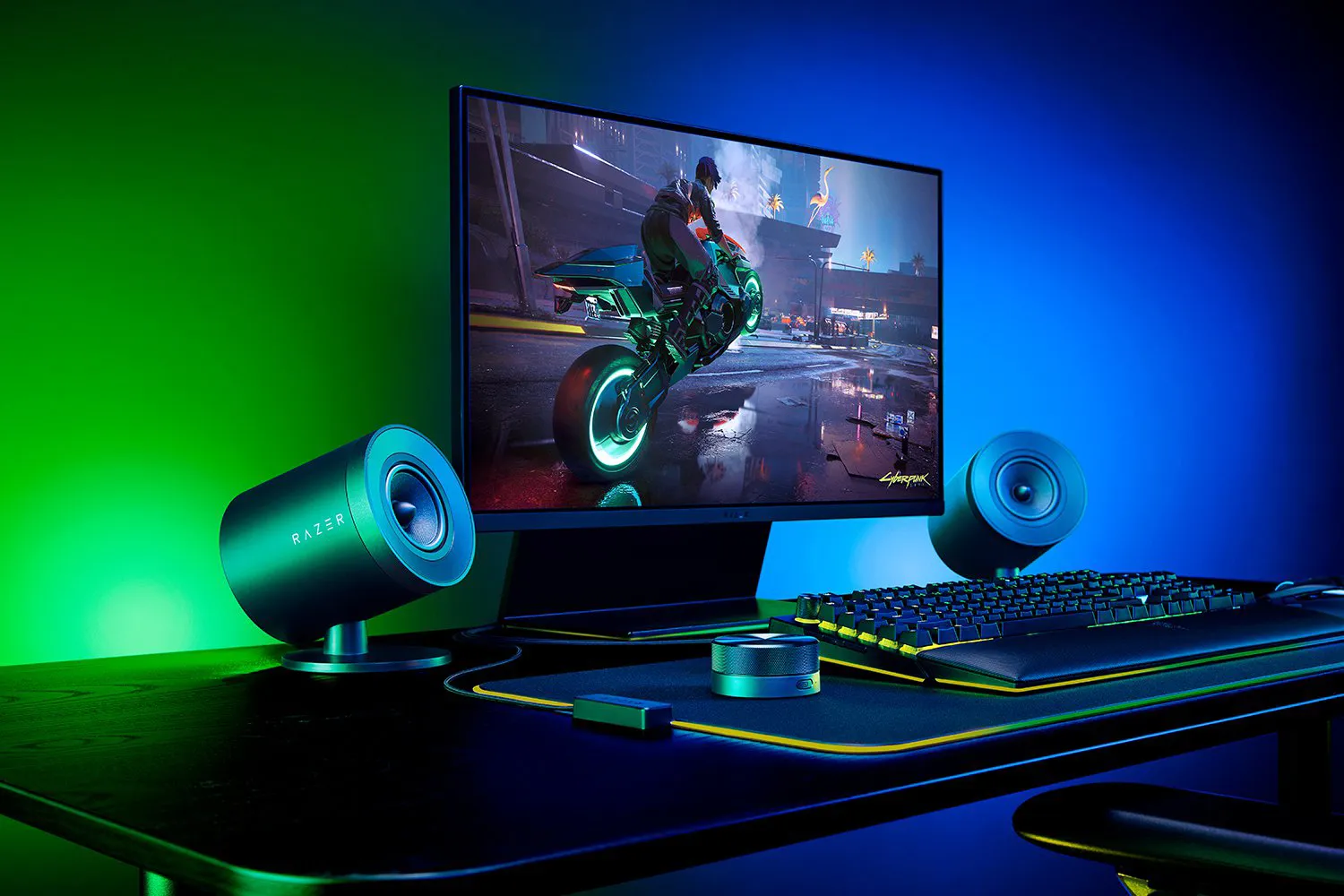 Loa Gaming Razer Nommo V Pro Rgb Thx Spatial Rz R G