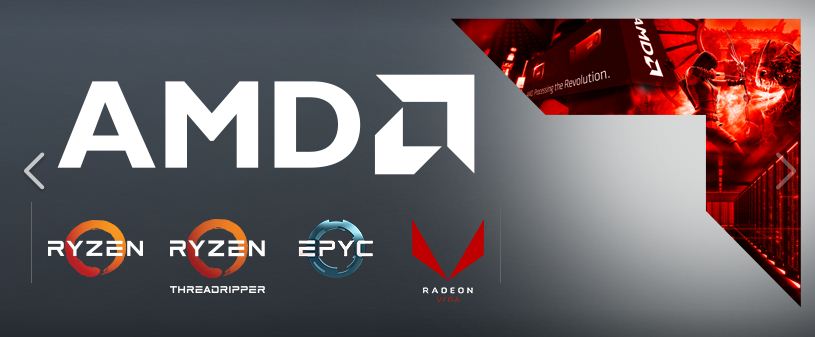 AMD Banner Ryzen Threadripper EPYC Radeon