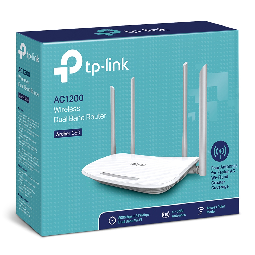 Router phát wifi băng tần kép TP Link AC1200 Archer C50 Tin học Đại Việt 4