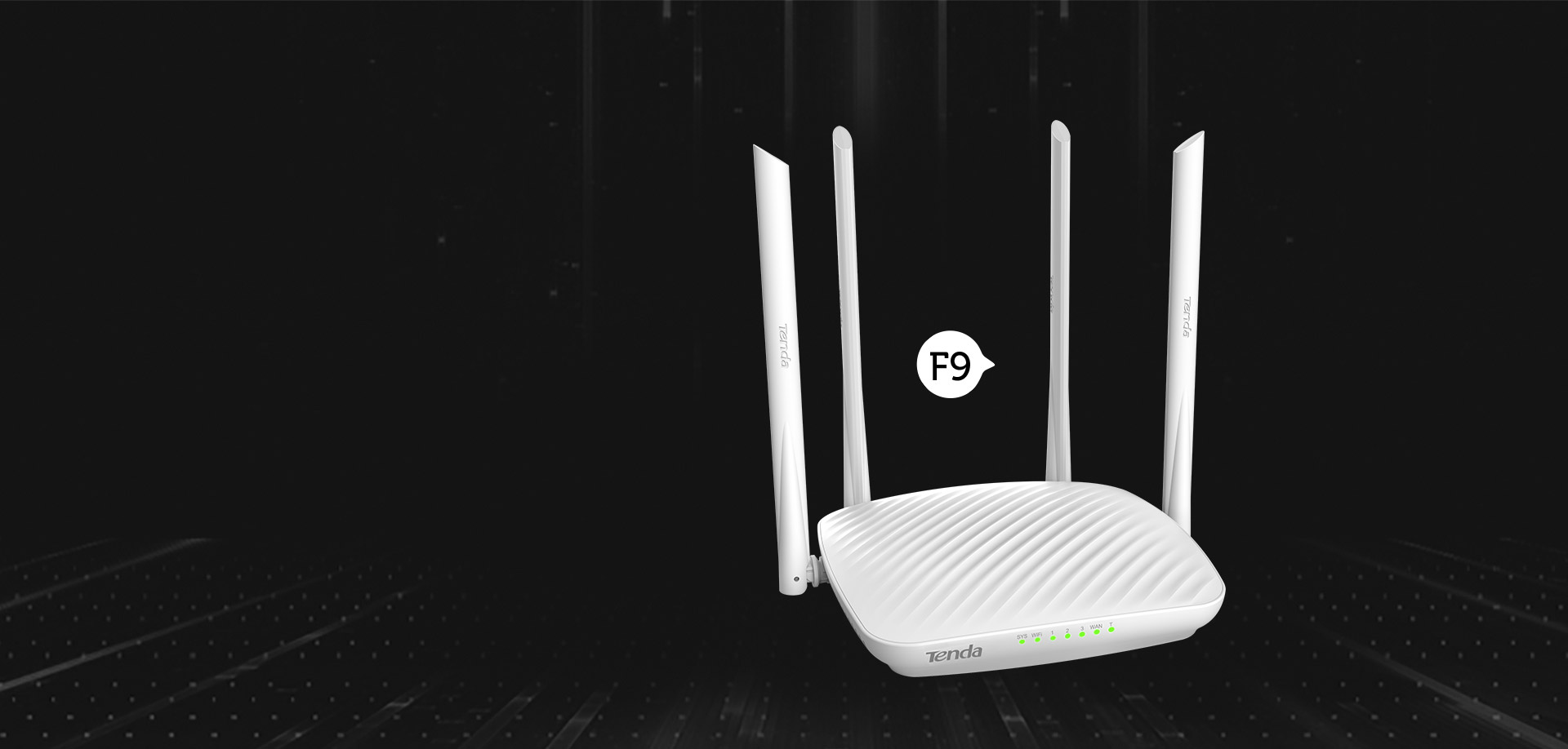 Tenda F9-600 Bộ định tuyến (Router) Wifi chuẩn N 600 Mbps tin hoc dai viet