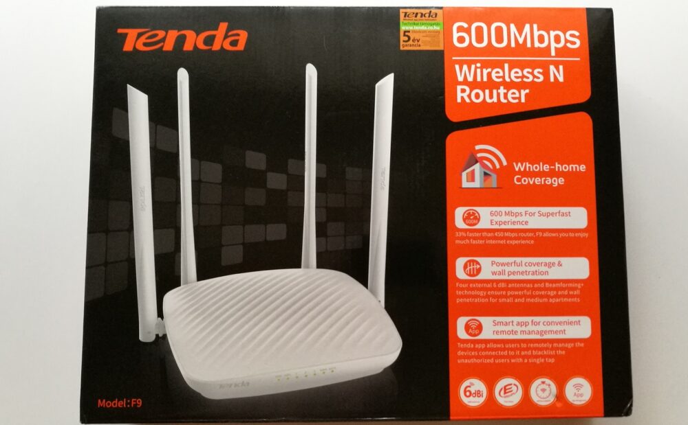 Tenda F9-600 Bộ định tuyến (Router) Wifi chuẩn N 600 Mbps tin hoc dai viet_1