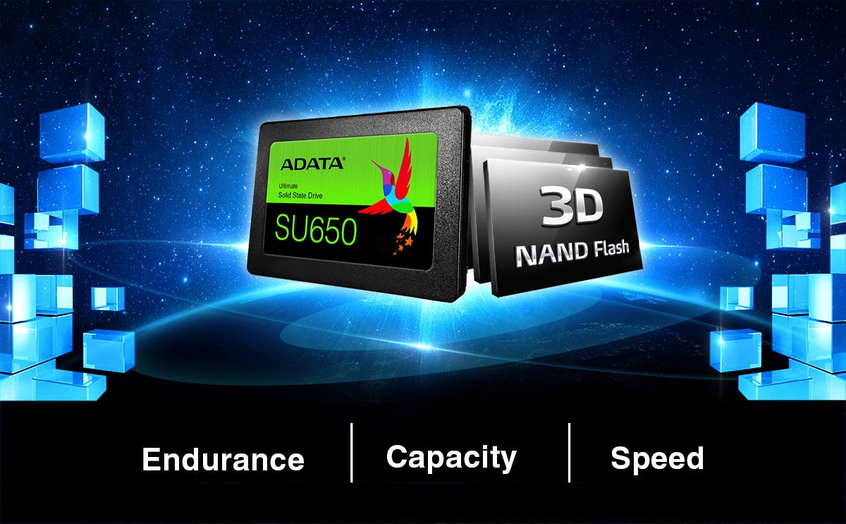 Gioi thieu o cung SSD ADATA SU650 Sata 3D Nand Flash