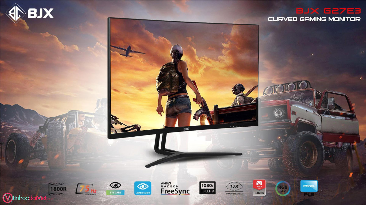 Man Hinh Cong BJX G27E3 Gaming 27 inch 75Hz Full HD IPS Led RGB 5