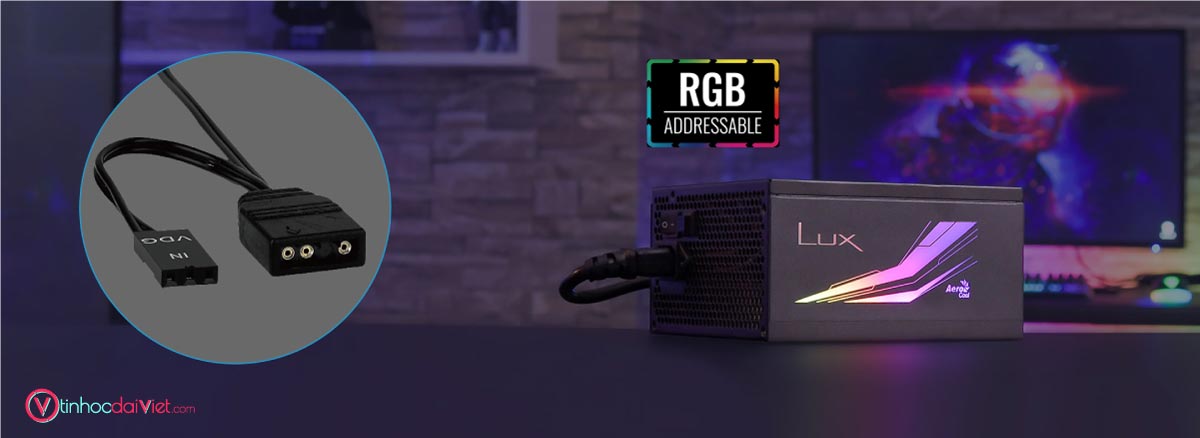 PSU Nguon May Tinh Aerocool LUX RGB 550W 650W 750W 80 Plus Bronze 10
