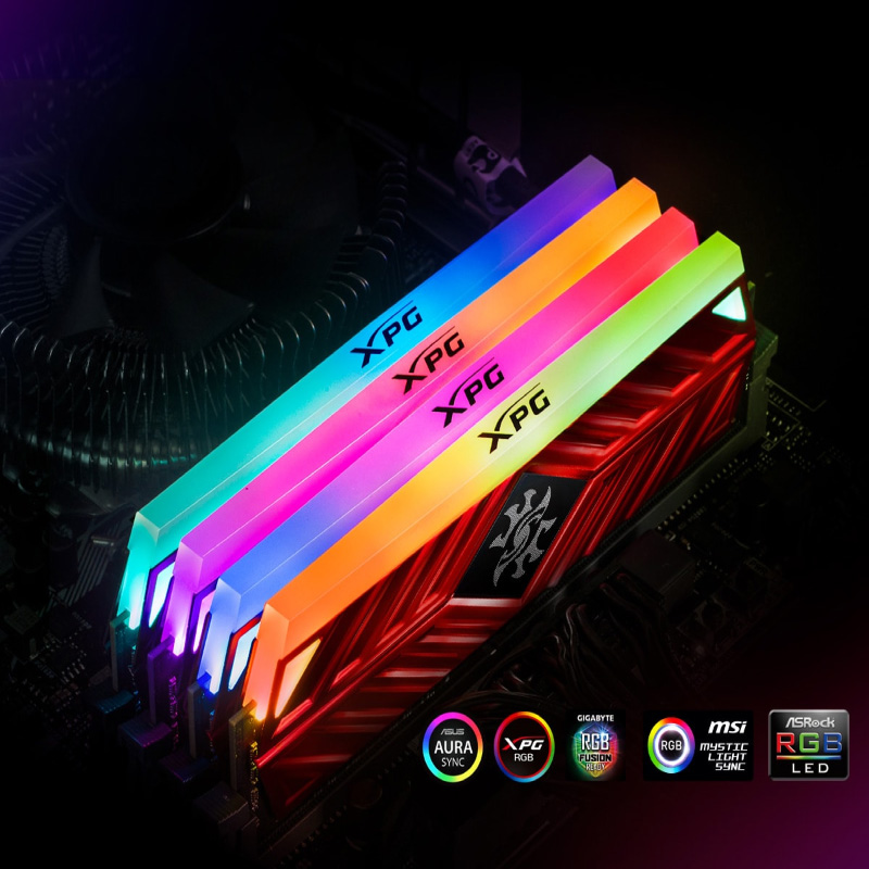 RAM PC ADATA DDR4 XPG SPECTRIX D41 16GB 28G32GB216G 3000 RED RGB 5 Copy