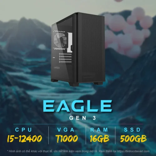 PC Thiet Ke THDV EDGLE Gen 3 i5 12400 T1000 16GB 500GB