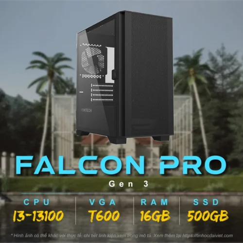 PC Thiet Ke THDV Falcon Pro Gen 3 i3 13100 Quadro T600 16GB 500GB
