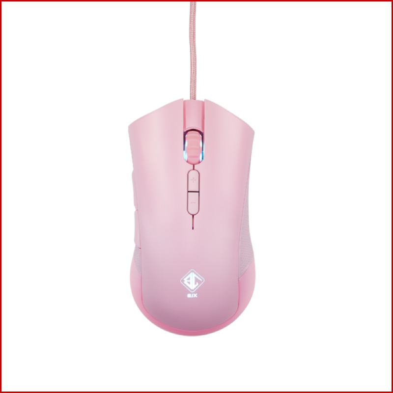 chuột gaming bjx m9 pink rgb led