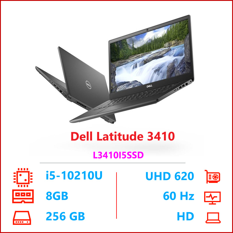 Laptop Dell Latitude 3410 CTO-L3410I5SSD (i5-10210U, 8GB DDR4, SSD 256GB  PCIe NVMe) | Tin Học Đại Việt