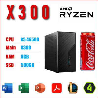 May Tinh Van Phong THDV AMD Desk Mini X300