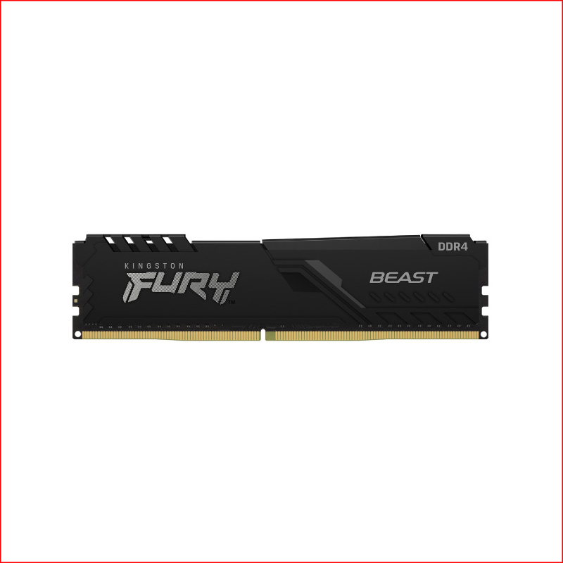 RAM Desktop DDR4 Kingston Fury Beast 16GB Black 2666MHzDDR4
