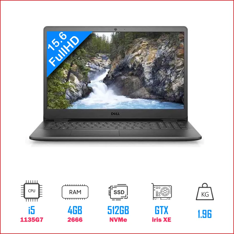 Laptop Dell Inspiron N3501B i5 1135G74GB512GB15.6 FHDP90F00N3501B