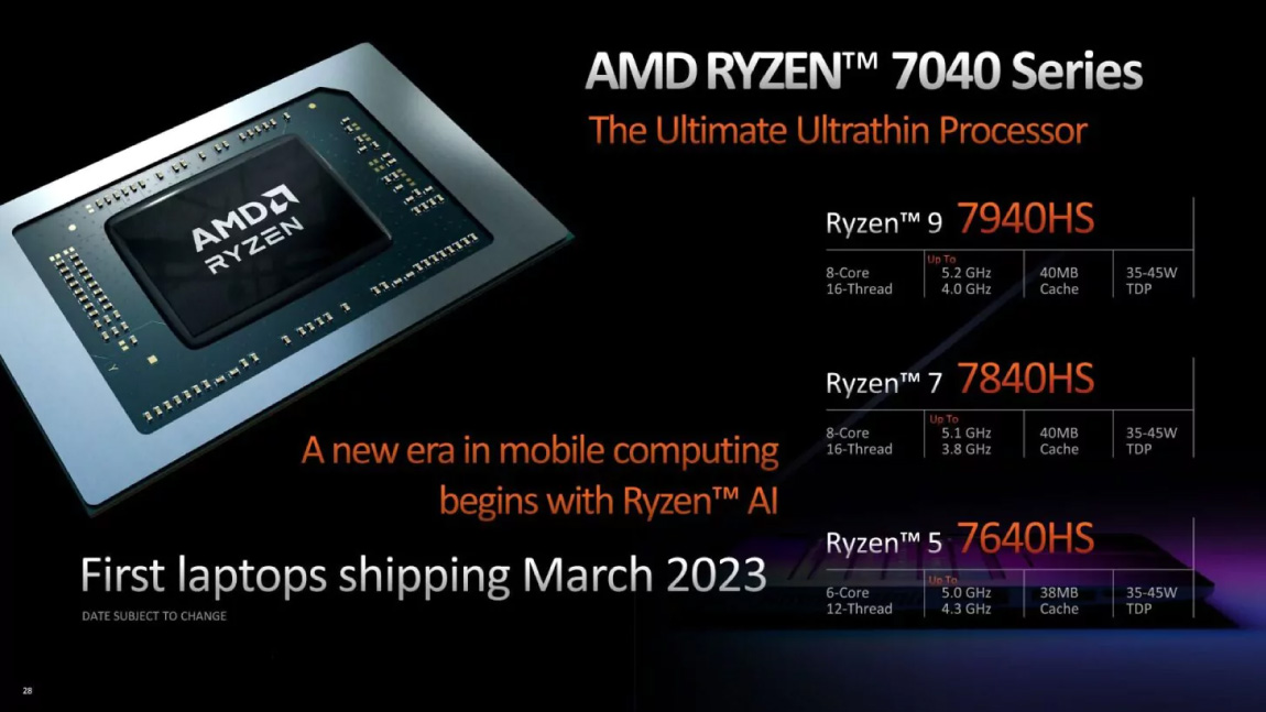 AMD Ha Cap CPU Laptop Ryzen 7040 Phoenix Truoc Khi Ra Mat 2