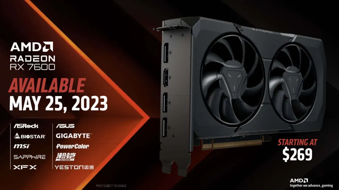 AMD Ra Mat Dong Card Do Hoa Radeon RX 7600 Voi Gia 269 USD Nham Canh Tranh Voi NVIDIA RTX 4060 1