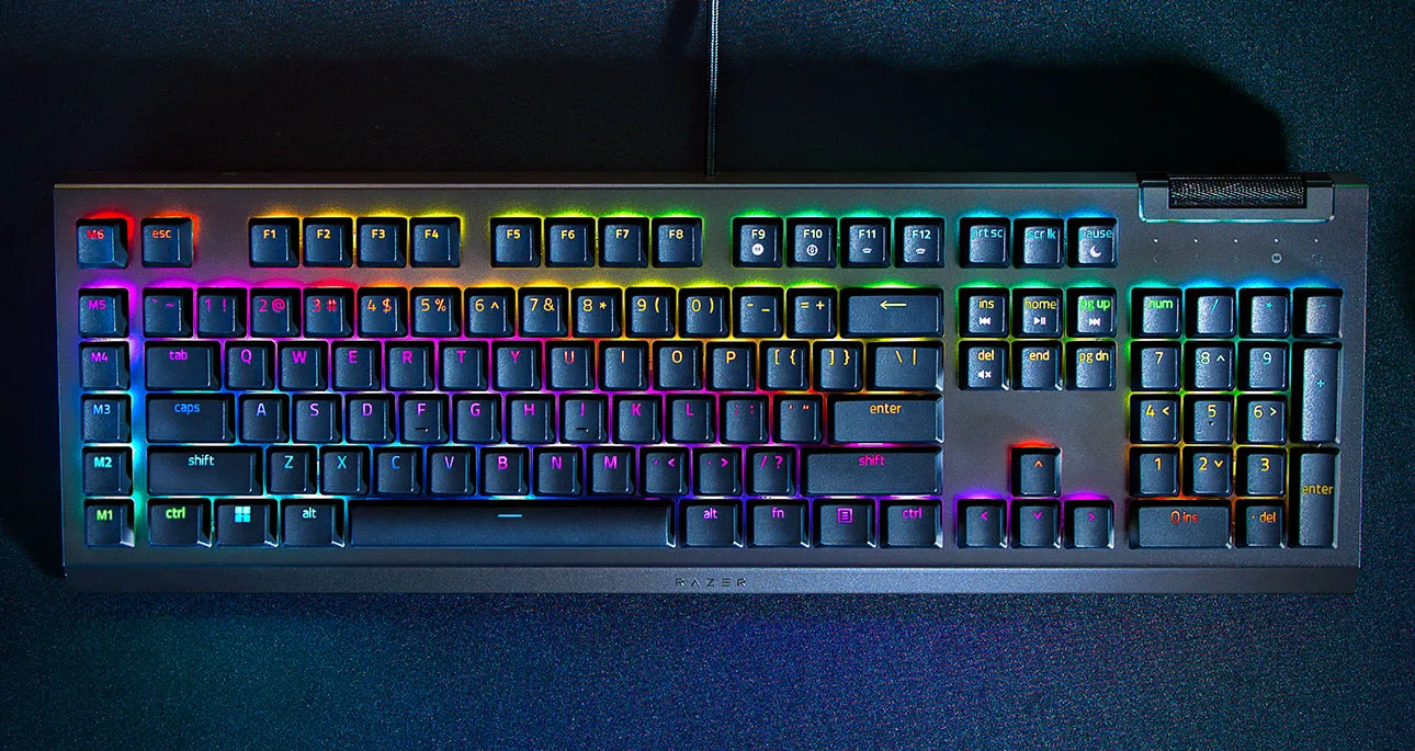 Ban phim Razer BlackWidow V4 X RGB Chinh Hang Green Switch Yellow Switch 7