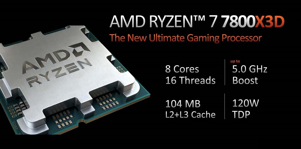 CPU AMD Ryzen 7 7800X3D Full Box Chinh Hang Socket AM58Core16Thread 1