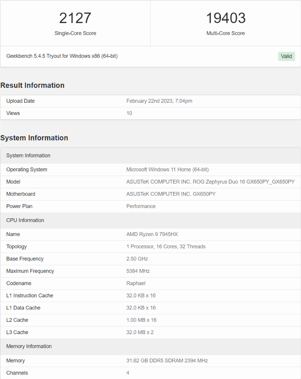 CPU Laptop AMD Ryzen 9 7945HX 16 Core Dragon Range Nhanh Hon 7900X 1