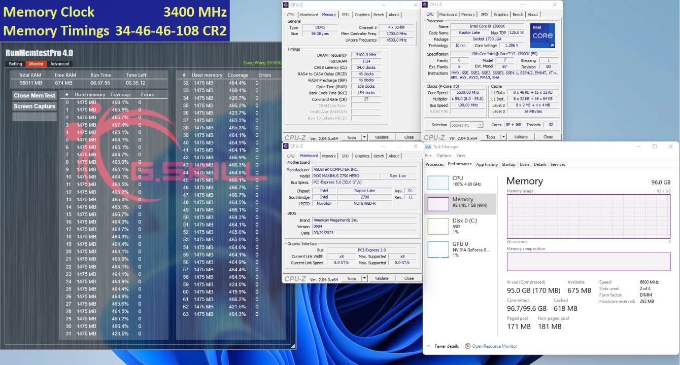 G.Skill Ra Mat RAM 24 GB Va 48 GB Trident Z5 Voi Toc Do DDR5 8200 2