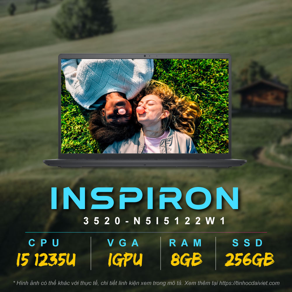 Laptop Dell Inspiron 15 3520 N5I5122W1 i5 1235U8GB512GB 15.6 FHDDen