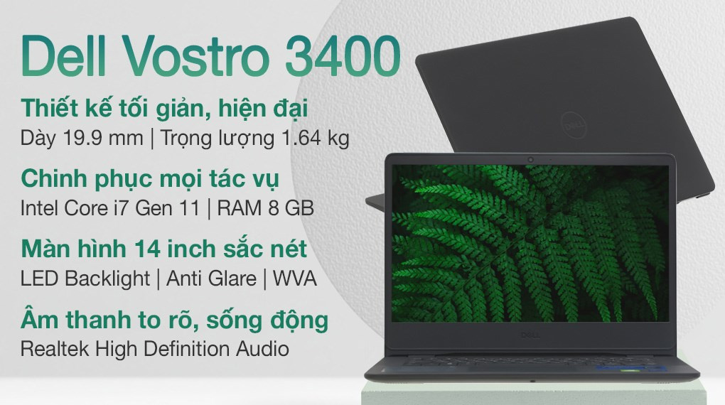 Laptop Dell Vostro 3400 V4I7015W1 i7 1165G78GB512GB 2