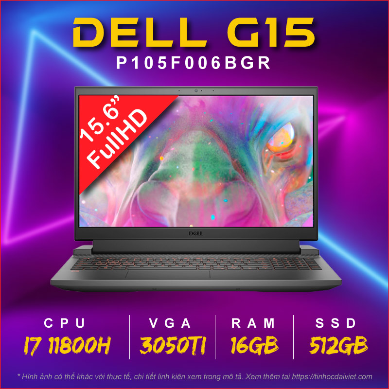 Laptop Gaming Dell G15 5511 P105F006BGR 020622