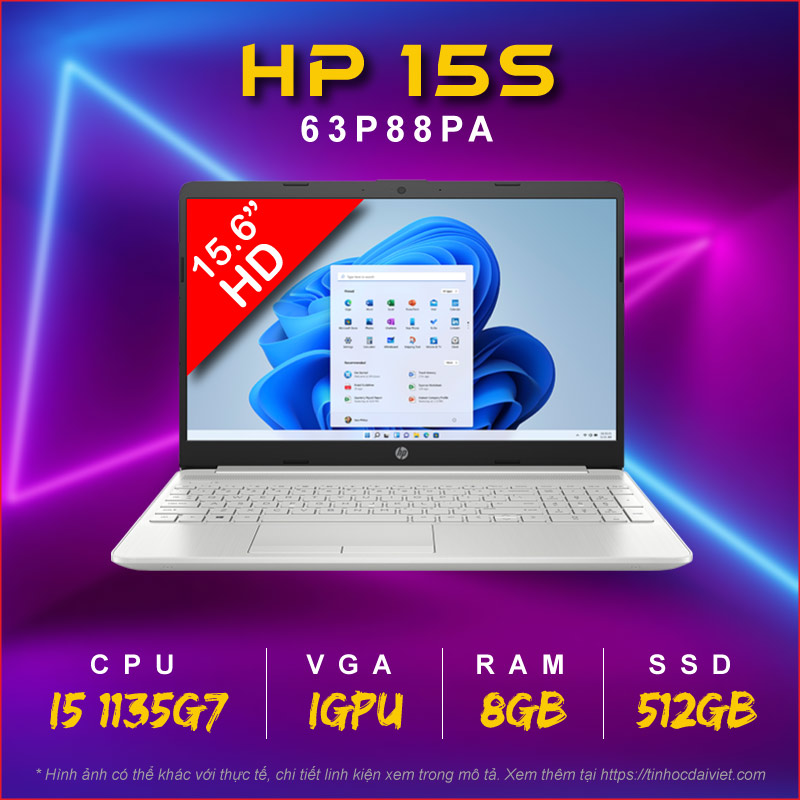 Laptop HP 15s du3592TU 63P88PA 020622