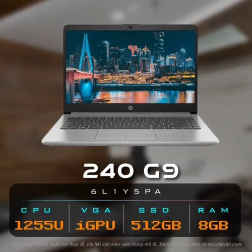 Laptop HP 240 G9 6L1Y5PA Chinh Hang i7 1255U8GB512GB14inch FHD
