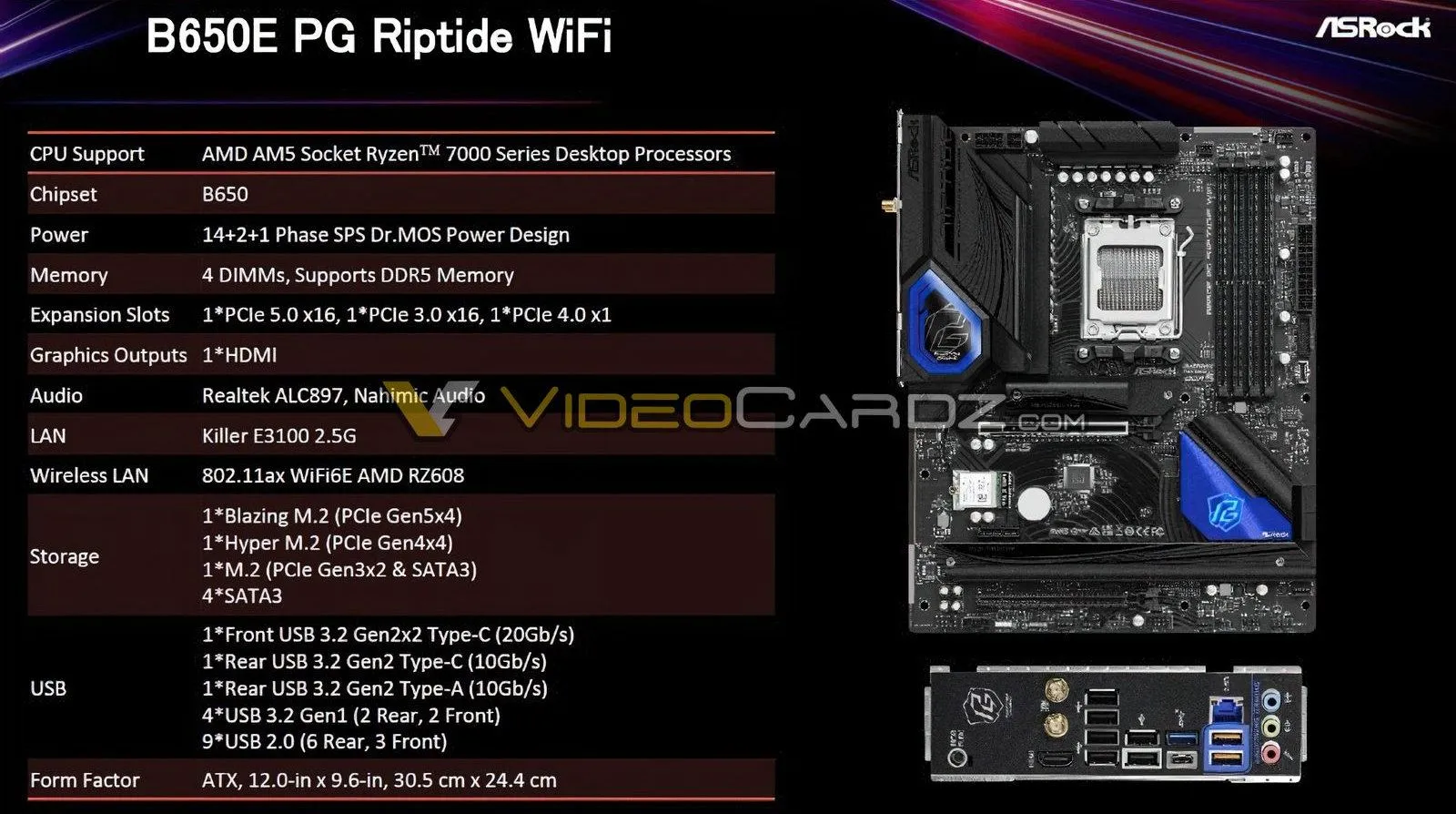 Mainboard AMD Asrock B650 Va B650E Bi Ro Ri 6