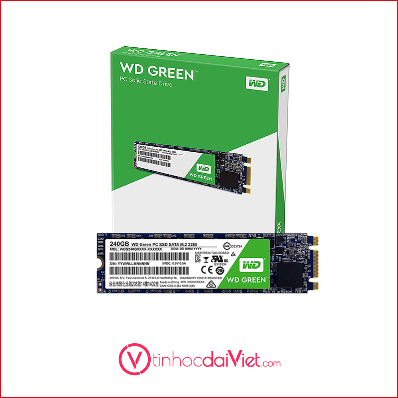 O Cung SSD Green SN350 240GB M.2 NVMe WDS240G2G0C PCIeR2400MBsW900MSsGen3x4 1