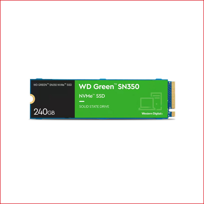 O Cung SSD Green SN350 240GB M.2 NVMe WDS240G2G0C PCIeR2400MBsW900MSsGen3x4 2