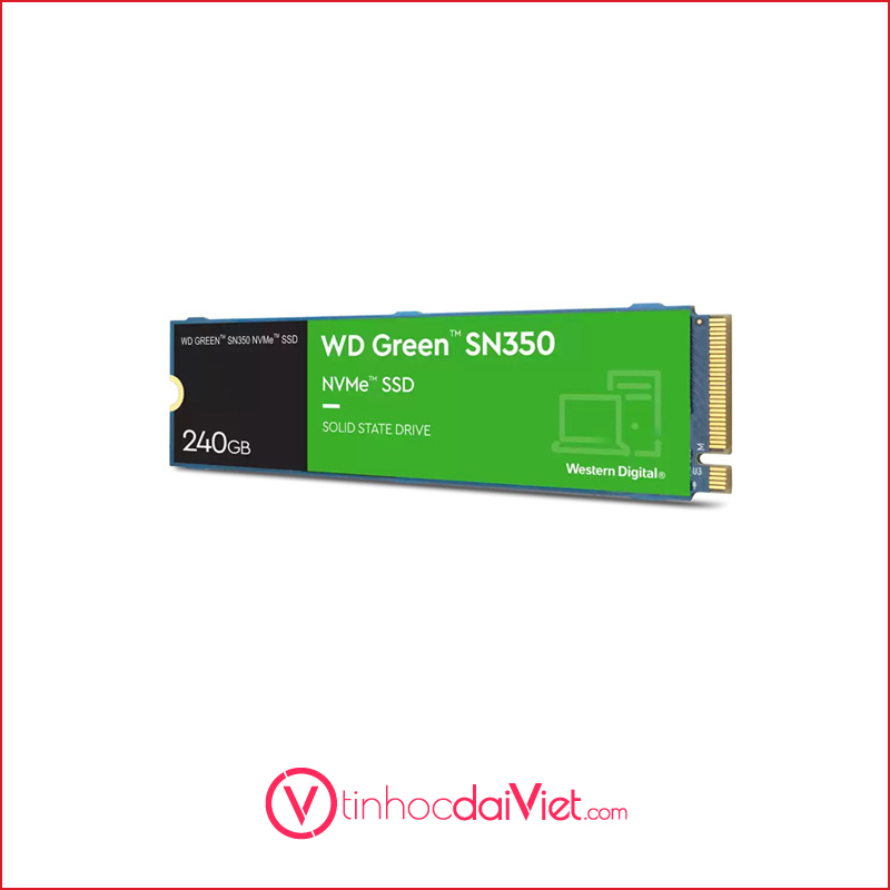 O Cung SSD Green SN350 240GB M.2 NVMe WDS240G2G0C PCIeR2400MBsW900MSsGen3x4 4