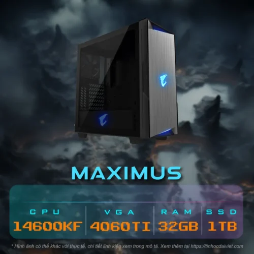 PC Gaming Cao Cap MAXIMUS Gen 3 i5 13600KF RTX 4070 32GB 1TB