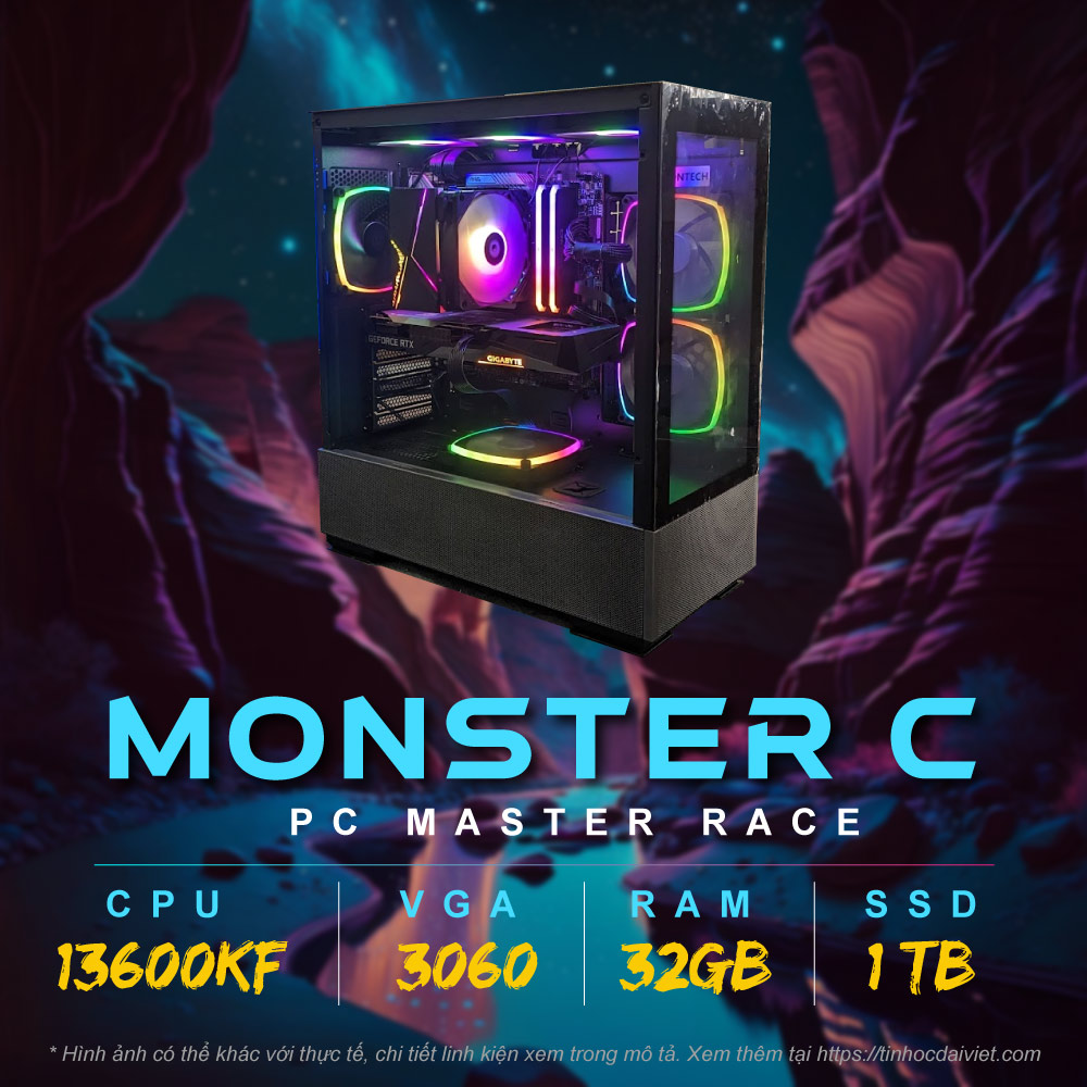 PC Gaming THDV PCMR Monster C v2023 i5 13600KFRTX 306032GB1TB
