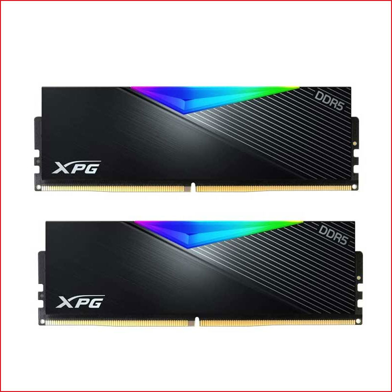 RAM Desktop ADATA DDR5 XPG LANCER 32GB RGB Kit 2 x16GBBlack White6000 MHz 3