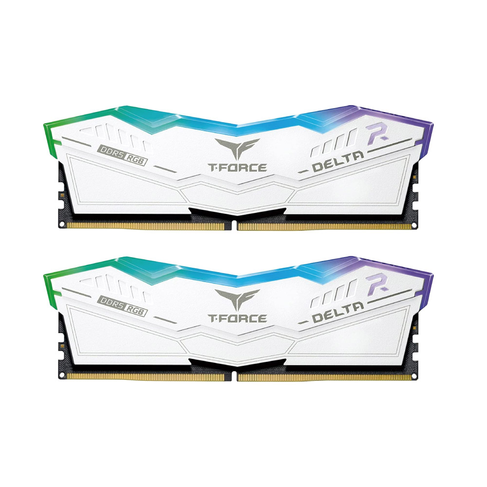 Ram DDR5 TeamGroup T Force Delta White RGB 32GB 5200MHz 2x16GBCL38 1