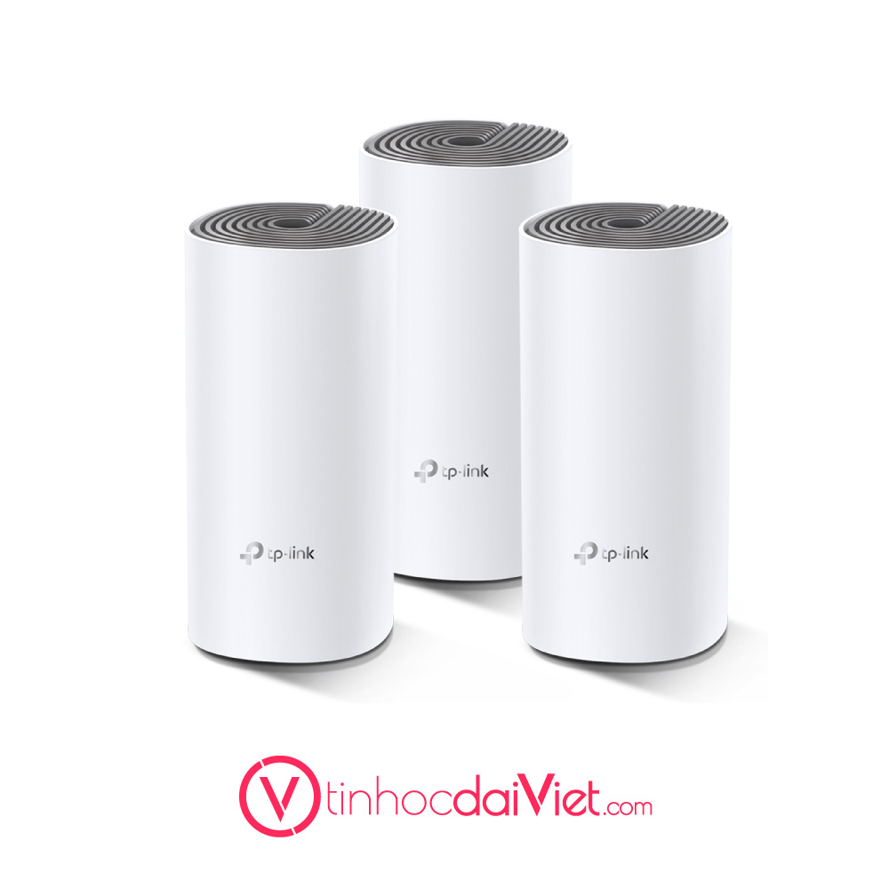 Router Wi Fi Bang Tan Kep TP Link Deco E4 3 Pack Chinh Hang Wireless AC1200Mbps 1 1