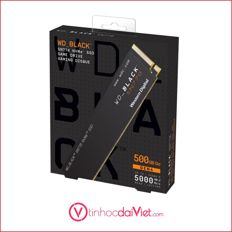 SSD WD Black SN770 500GB M.2 NVMe WDS500G3X0E PCIe Gen4x45000MBs 4000MBs