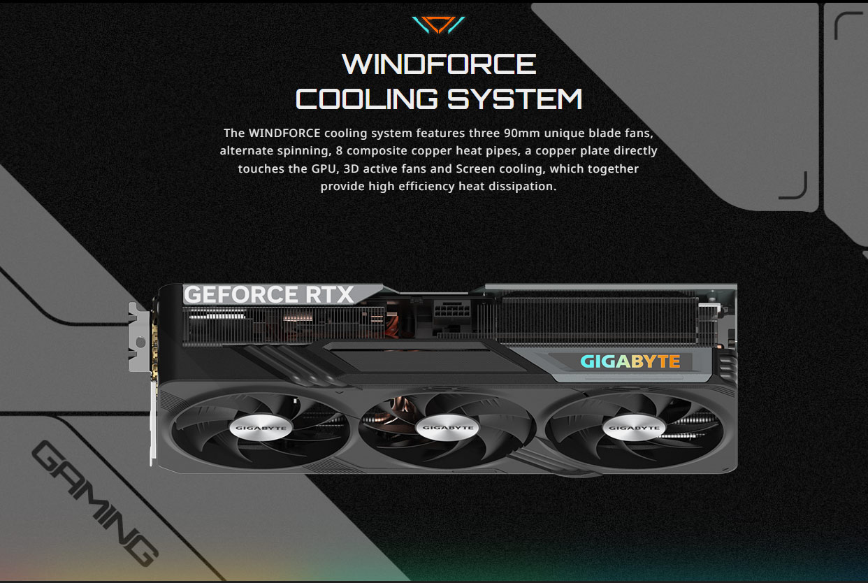 VGA GeForce RTX­­ 4070 GAMING OC 12G GDDR6X Chinh Hang GV N4070GAMING OC 12GD 4