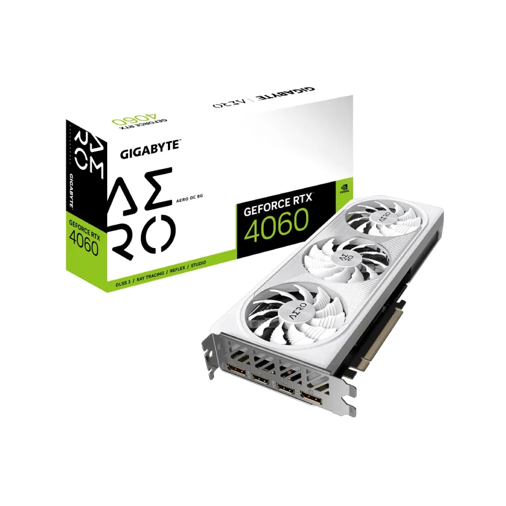 VGA Gigabyte GeForce RTX 4060 AERO OC 8G GDDR6X Chinh Hang GV N4060AERO OC 8GD 2